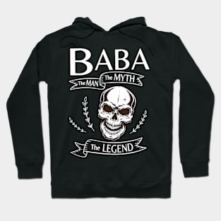 Baba The Man The Myth The Legend Happy Father Halloween Day Skeleton Lover Fans Hoodie